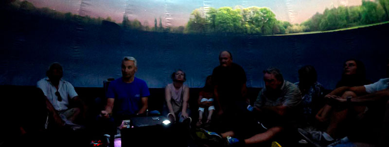 séance de planetarium itinérant pstj